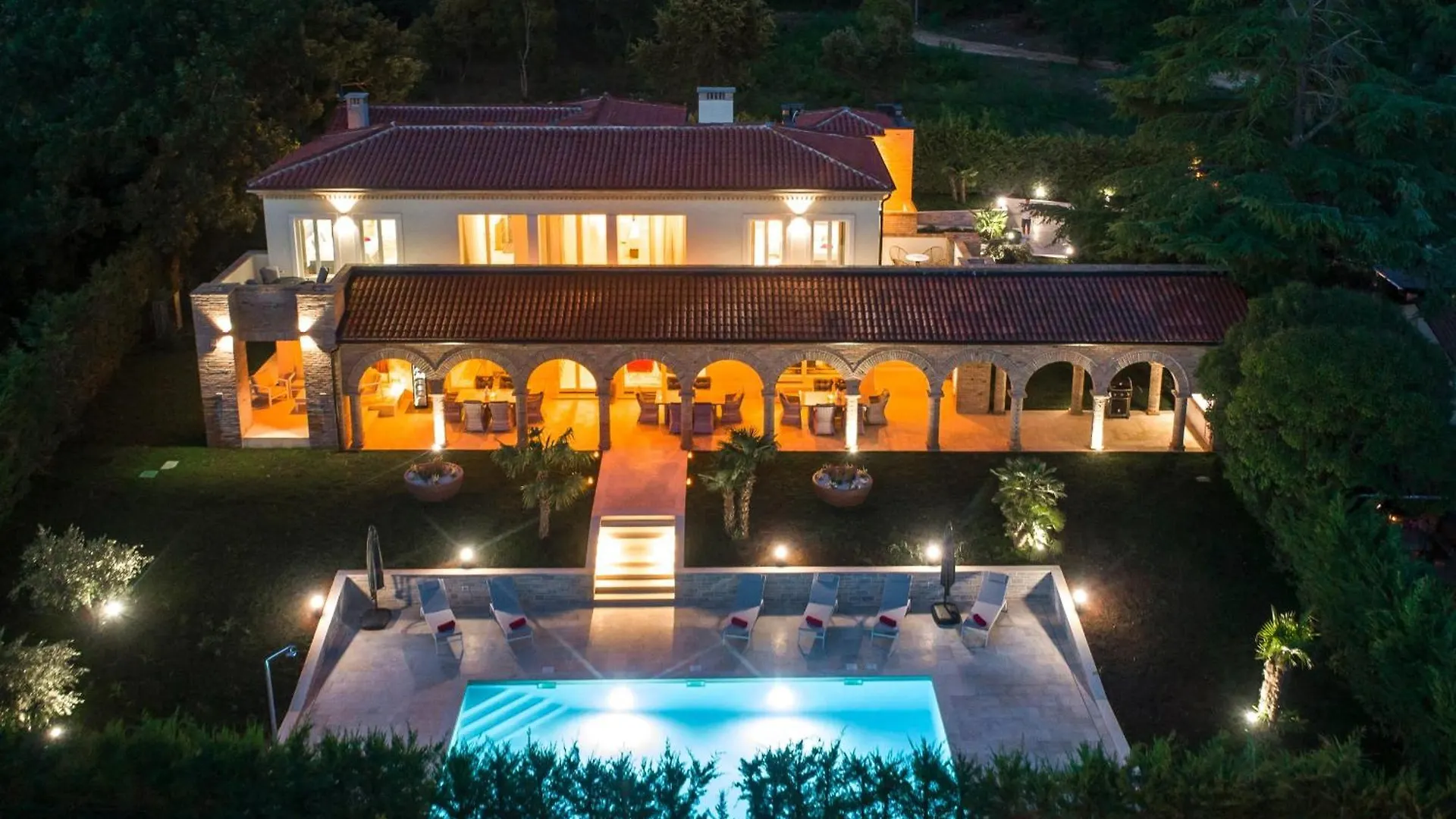 Luxury Villa Lionea In Porec For 10 People With Sea View & Private Pool Croatia